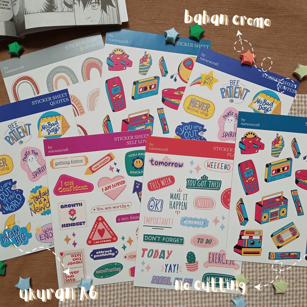 

Sticker Sheet Theme Bahan Cromo