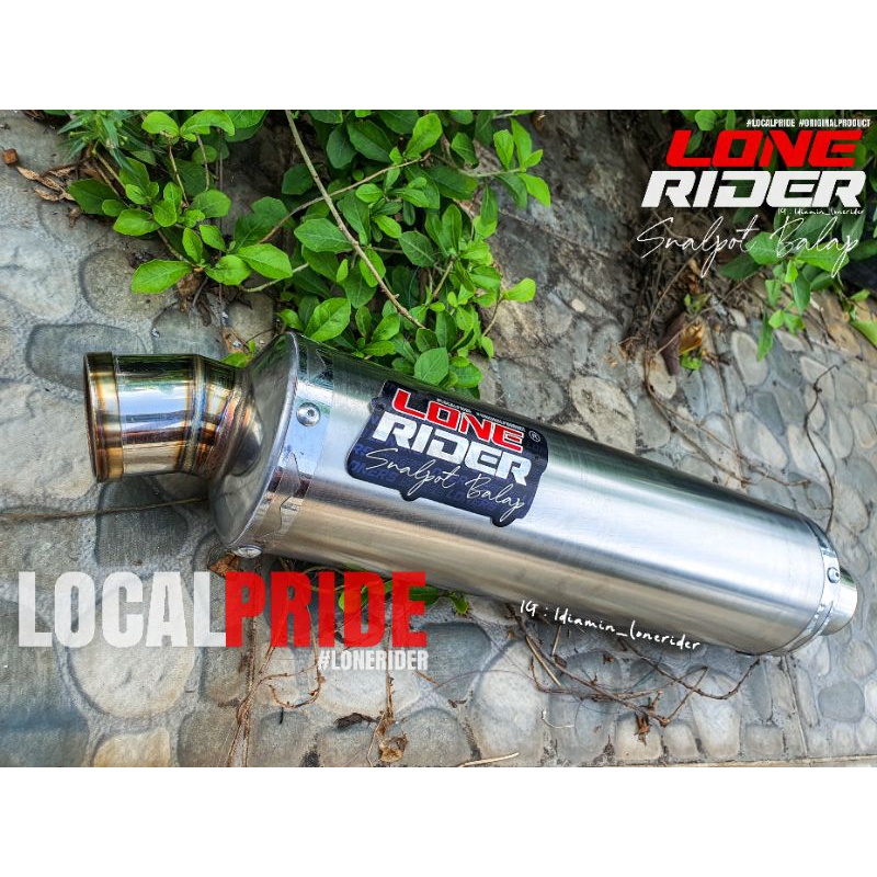 Knalpot Lone Rider Original Silincer Big Volume Inlet 50 mm
