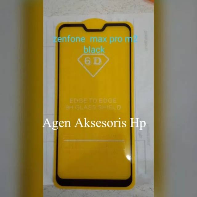 KOREAN Tempered Glass Zenfone Max Pro M2 6.26&quot; FULL SCREEN Guard TG 5D Asus ZB631KL FULL GLUE
