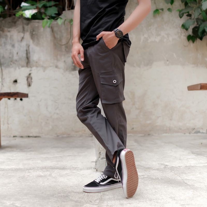 CELANA CARGO PRIA GREY OLD SLIMFIT / SIZE BIG LENGKAP/ CELANA GUNUNG / CELANA PDL PRIA / CELANA HYPE BEST MODERN / CELANA GUNUNG MODERN DAN TERBARU / BISA BAYAR DI TEMPAT / LEOPED.ID