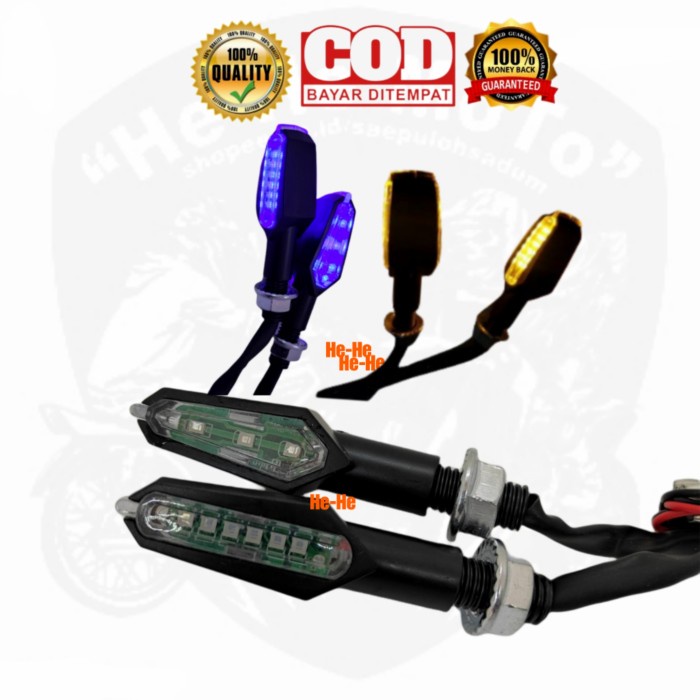 LAMPU SEN LED 2 SISI LAMPU SEIN LED CBR GSX RX KING NINJA CRF KLX R15 SEN LED SEN MINI SEN TERBARU T