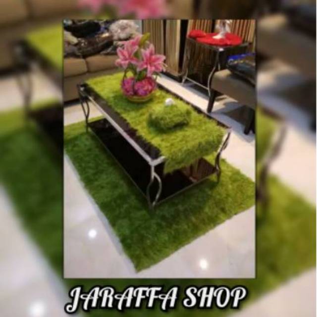 JRA SET 3IN1 SET KARPET AMBAL ALAS BULU RASFUR + TAPLAK MEJA BULU +COVER TISSUE BULU SET C A T
