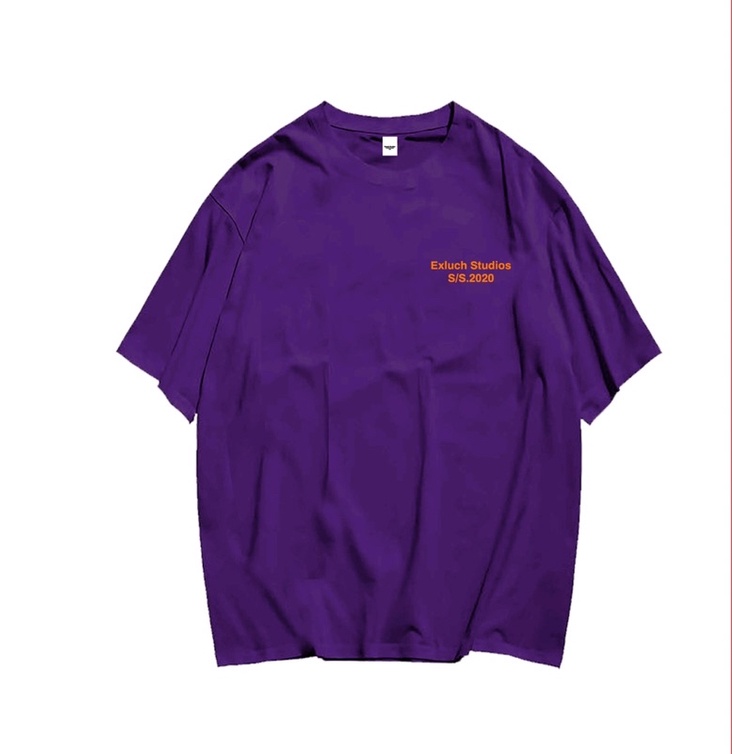 EXLUCH T-SHIRT OVERSIZE PURPLE