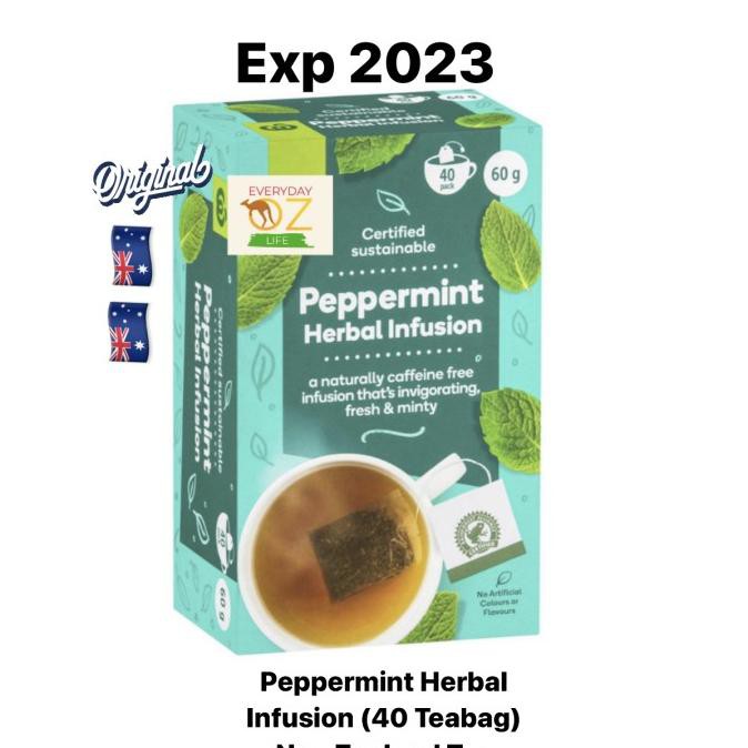 

Jual Peppermint Herbal Infusion New Zealand Tea Isi 40 Teabag Original Teh