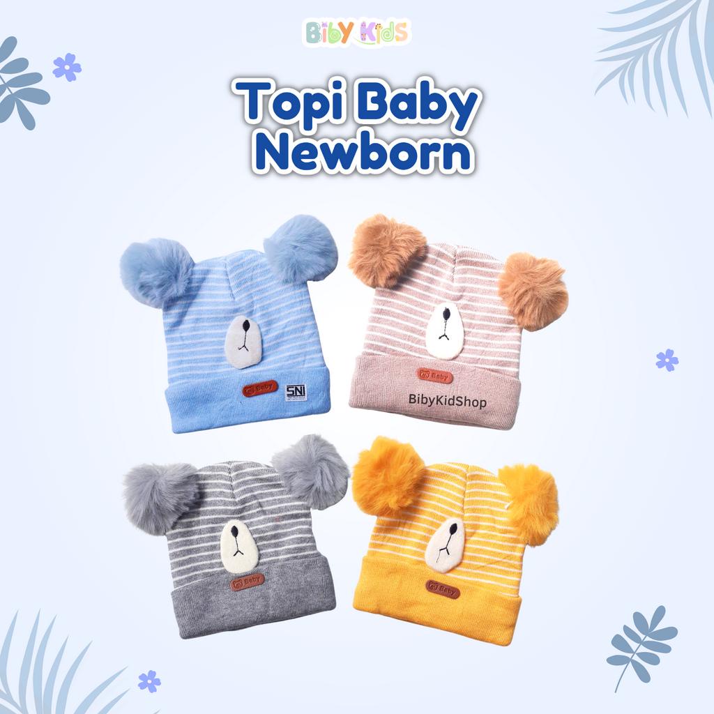 Topi Bayi Rajut Kupluk Lucu Murah Aksesoris Baby Newborn Laki Perempuan Perlengkapan Baru Lahir Anak