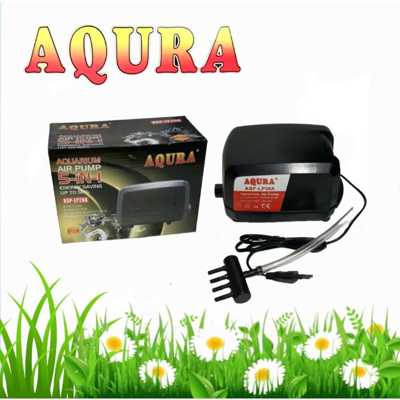 AIR PUMP AQURA ASP LP 20 AERATOR AQUARIUM/KOLAM IKAN