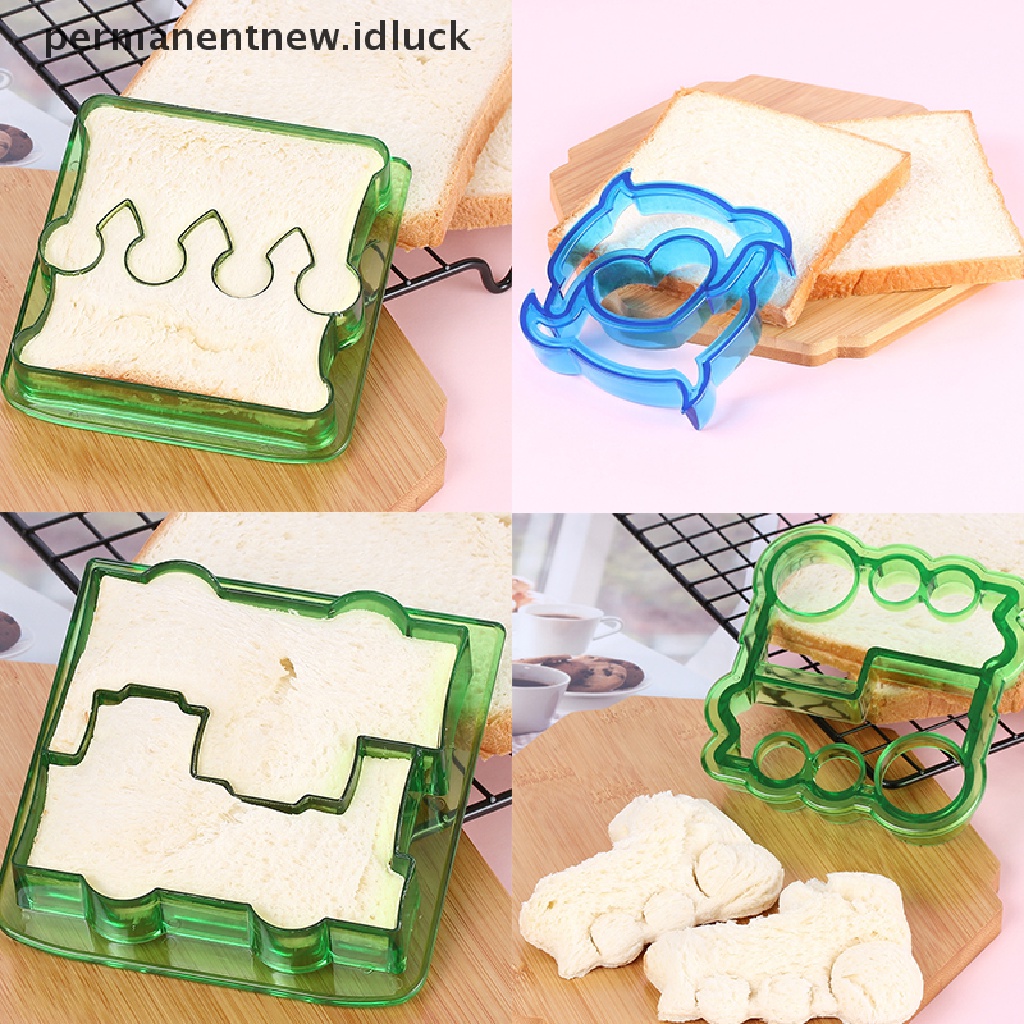 Cetakan Pemotong Roti Sandwich Cookie Bentuk Lucu Bahan Plastik