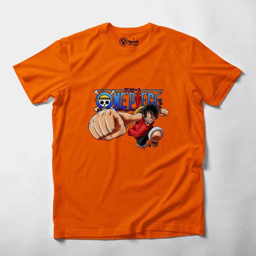 Kaos Atasan Anak Laki Laki Kids T Shirt Anime One Piece Monkey Luffy Cheeky