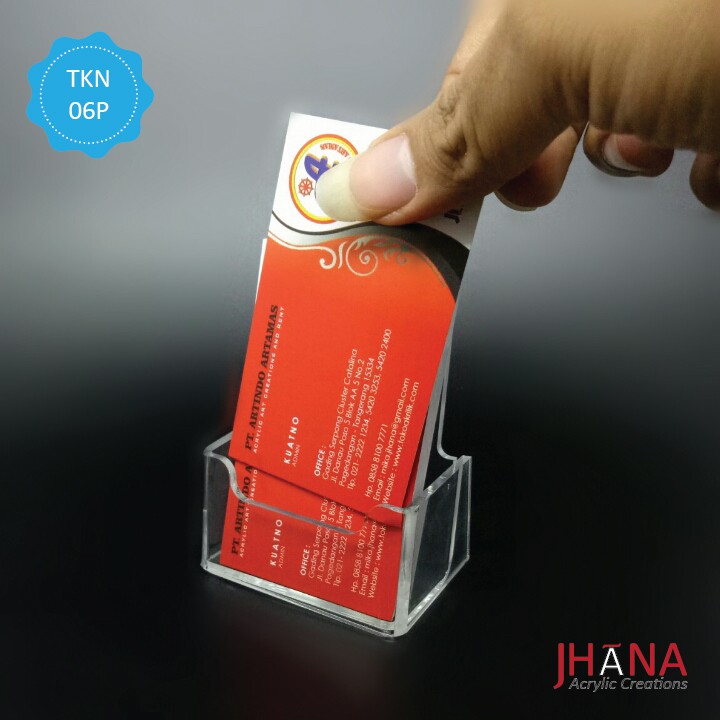 

Tempat Kartu Nama Akrilik / Name Card Holder / Display Kartu Nama TKN05P