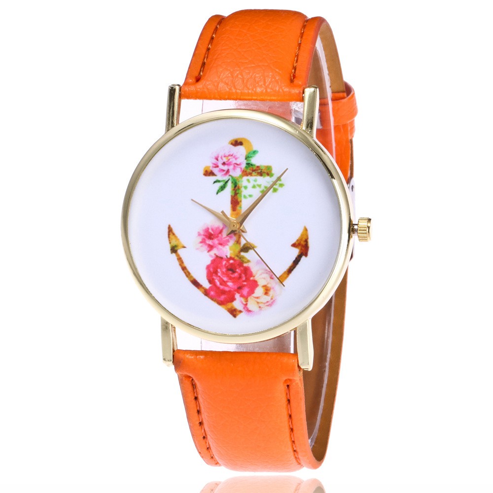 jam tangan fashion wanita bunga jangkar women watch anchor (1J1)  jwa043