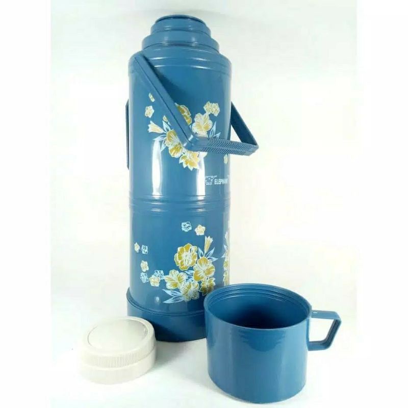 Sunflask Thermos , Vacuum , Vacum , Vakum  , Air Panas 2.5 Liter , Termos pencet Plastik,