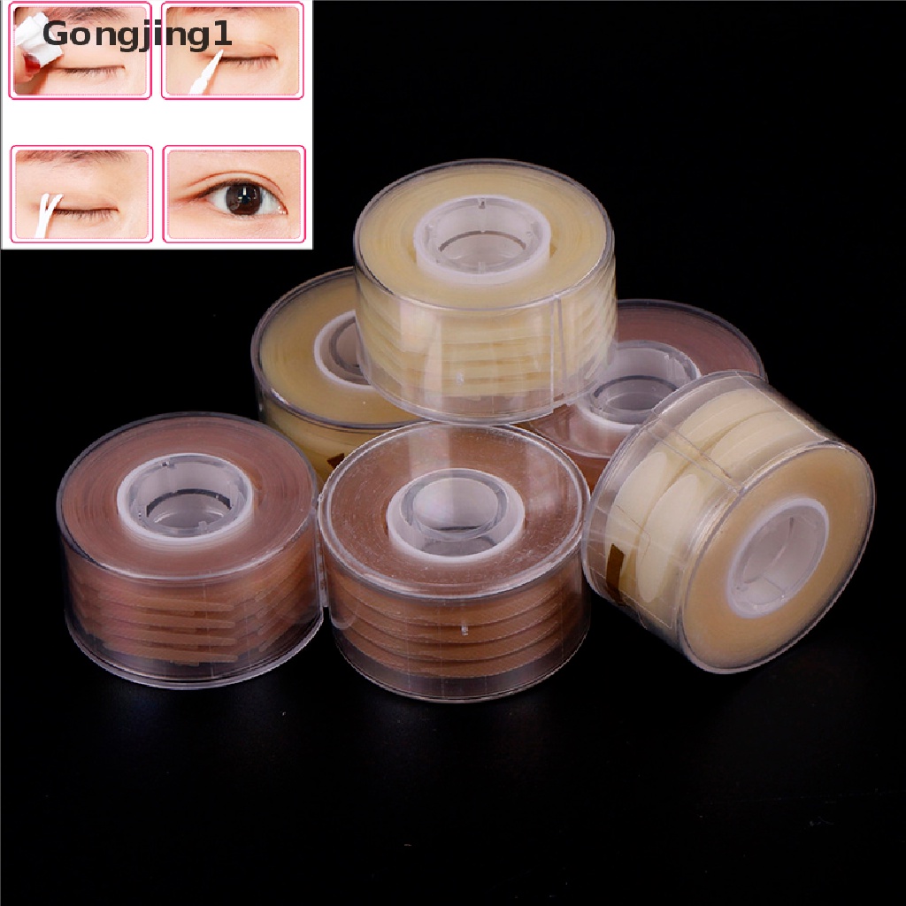 Gongjing1 600pcs / Set Stiker Lipatan Mata Invisible Untuk Makeup / Kosmetik Wanita