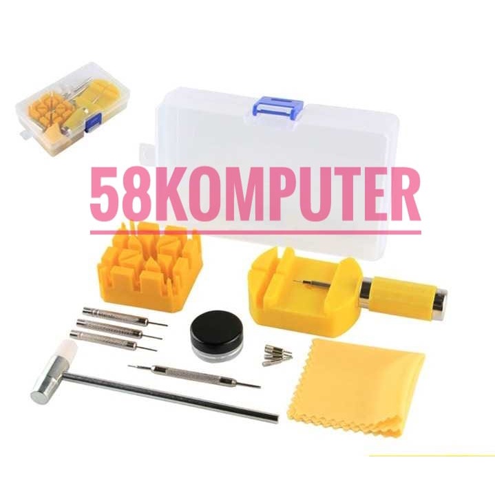 Watch Repair Tool Kit Reparasi Jam Tangan Lengkap Alat Servis Jam Tangan Paket Terlengkap Alat Servis Jam Tangan Paket Lengkap Set Komplit Peralatan Reparasi Jam Tangan Repair Tool Kit Set