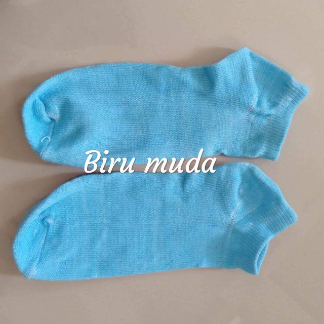 KAOS KAKI MATA KAKI POLOS / Semata Kaki MK-KK MK BIRU MUDA