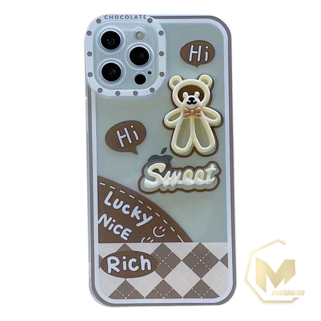 SS111 SOFTCASE 3D BEAR INFINIX SMART 4 5 6 HOT 8 9 10 10S 11 11S 12 PLAY NOTE 8 10 11 12 PRO MA3550