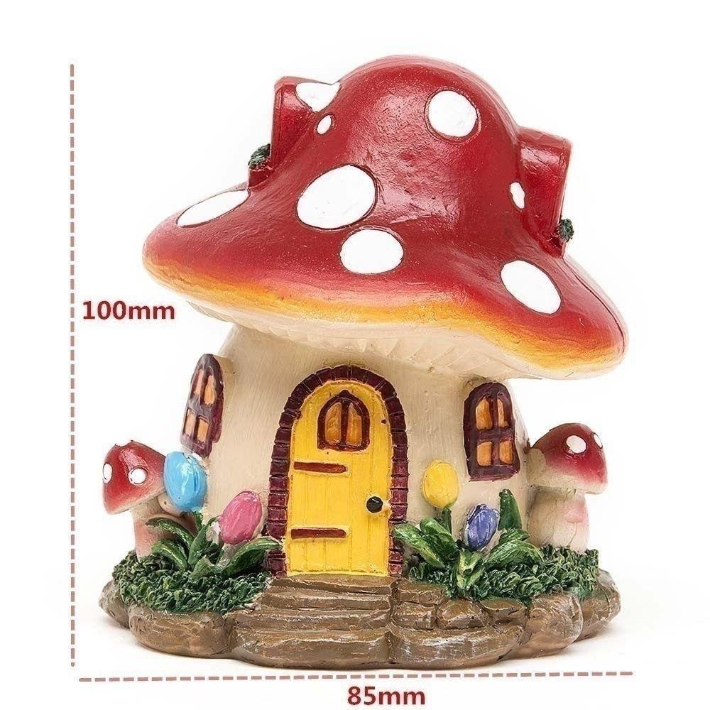 [Elegan] Rumah Jamur Natal Bonsai Craft Flower Mushroom Desktop Decor Hiasan Rumah Miniatur
