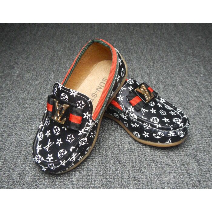 (LOLI-JKT) SP-222 SEPATU FLAT SHOES IMPORT ANAK MOTIF BUNGA SIZE 21-36