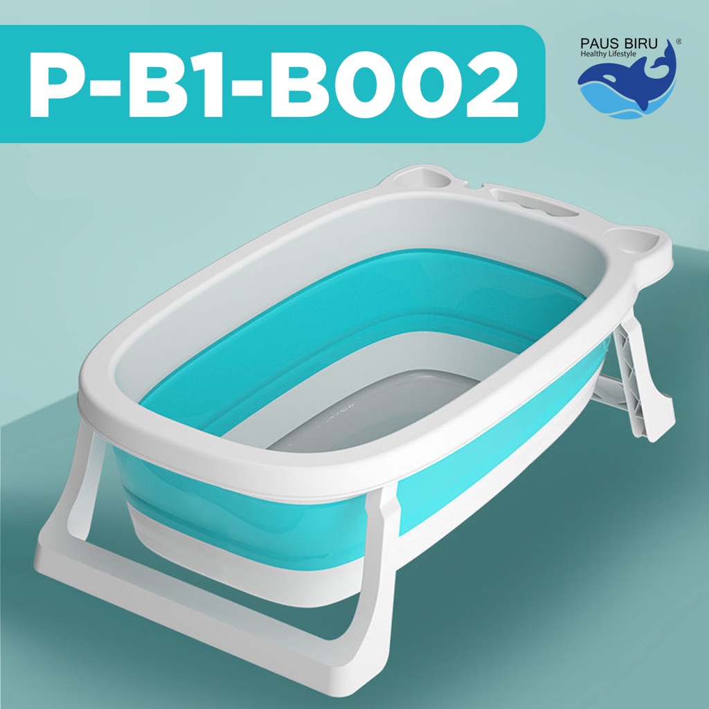 FOLDABLE BABY TUB | BAK MANDI BAYI LIPAT | BATH TUB BAYI-BIRU