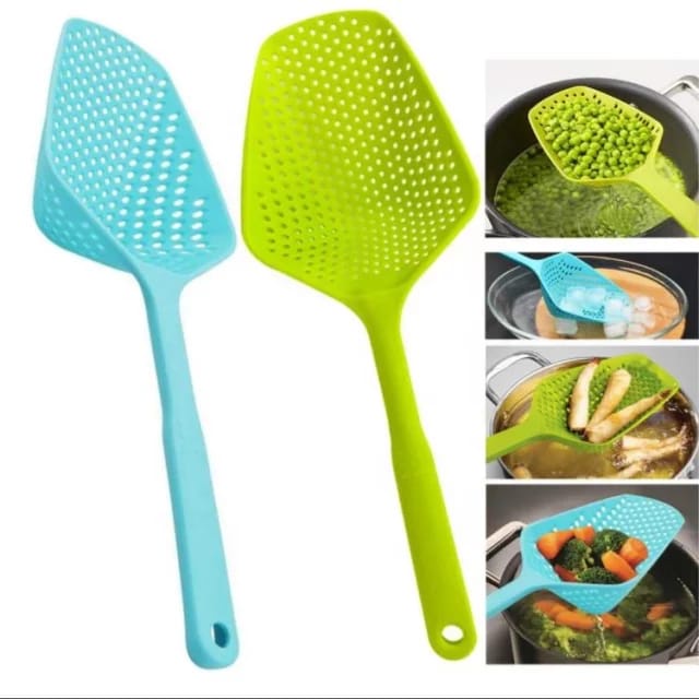 Sendok Penyaring Makanan Pasta Tahan Panas Bahan Nilon Tahan Panas / spatula Saringan Sendok Saring Makanan TAHAN PANAS / Sendok Penyaring Pasta / Sendok Saring Serbaguna