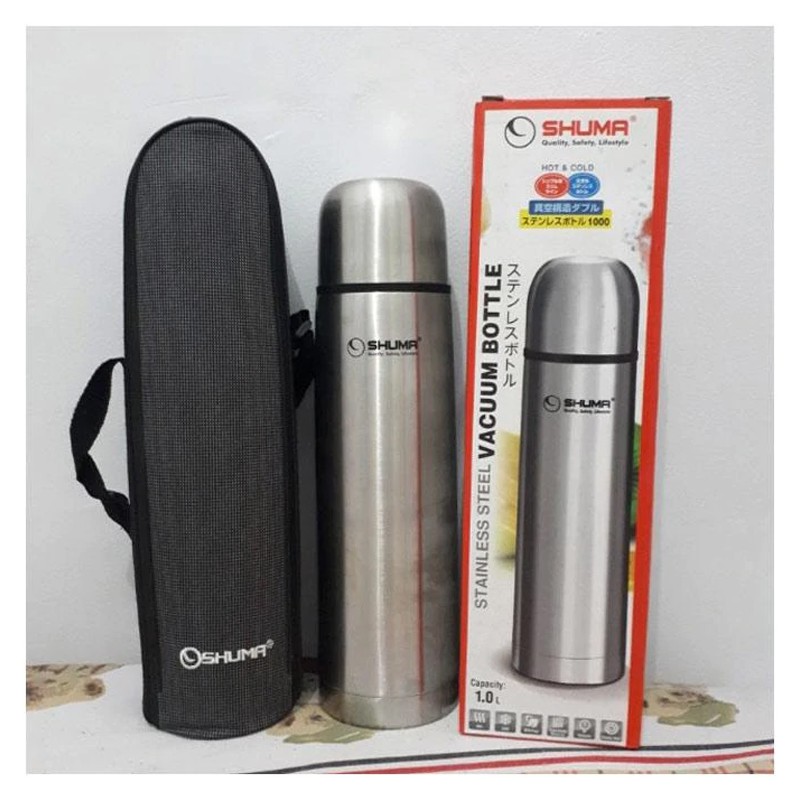Termos Air Panas Stainless Shuma Botol Minum Termos Tahan Panas free Tas