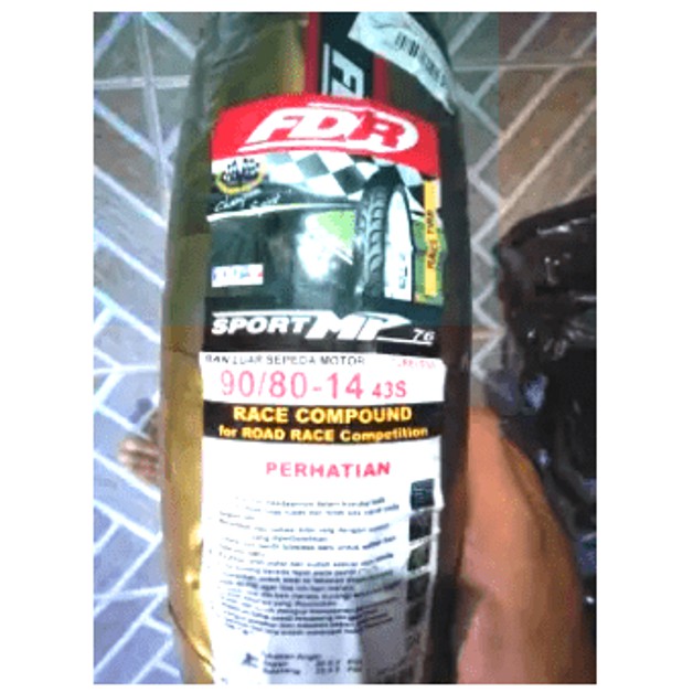 BAN TUBLES MATIC FDR SPORT MP 76 (SOFT COMPOUND) 90/80.14 ,BAN BARU, 100% ORIGINAL, FREE PENTIL