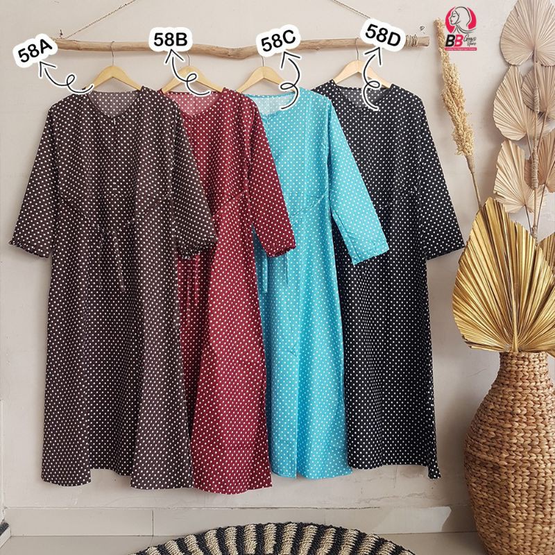 AMIS KAJEP/ KATUN MURAH (PROMO) MOTIF SUNRISE POLKADOT RETRO