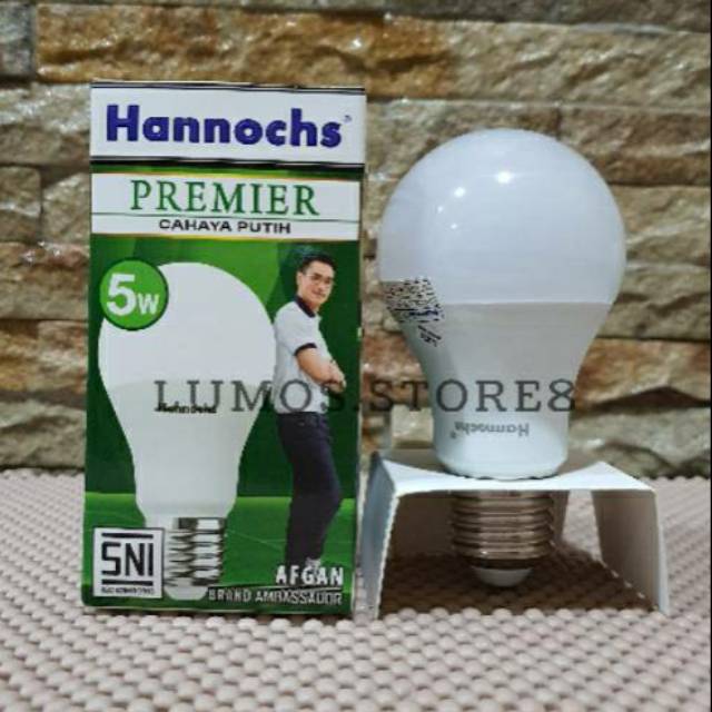 Lampu LED Hannochs 5 Watt Premier ( cahaya putih / kuning)