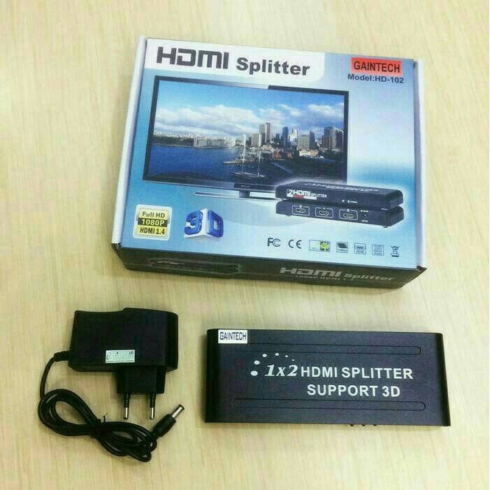 GAINTECH HDMI SPLITTER 2 PORT