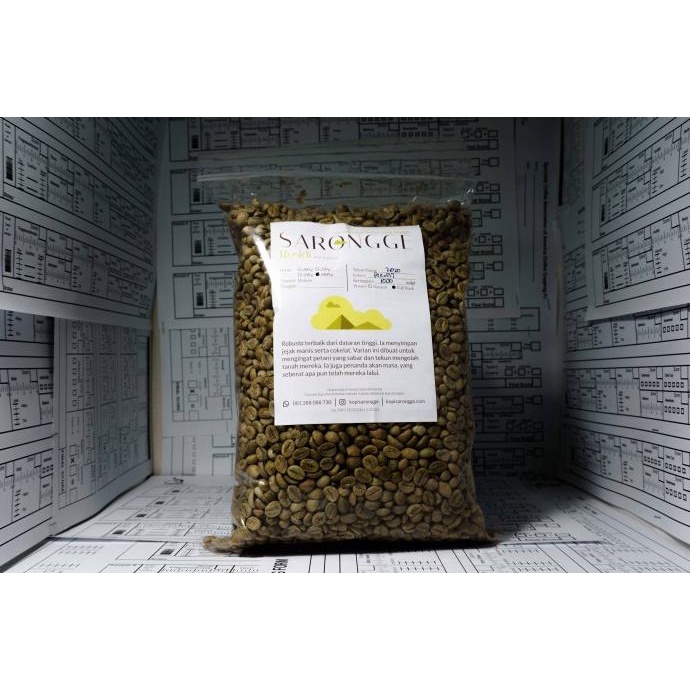 

[COD] Sarongge Rosidi - Fine Robusta - Green Beans 1 kg [COD]