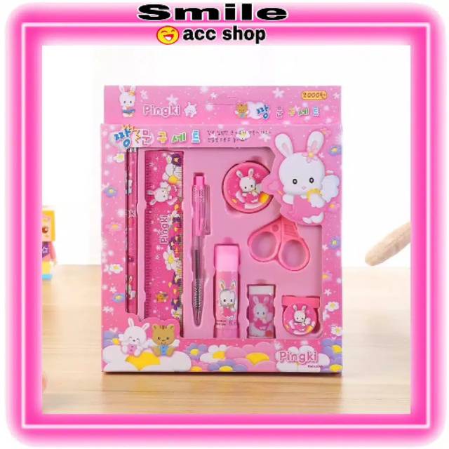 

SMILE Pencil Set Lengkap Alat Tulis Anak 9 In 1 Set Alat Tulis Anak Sekolah/SF-001