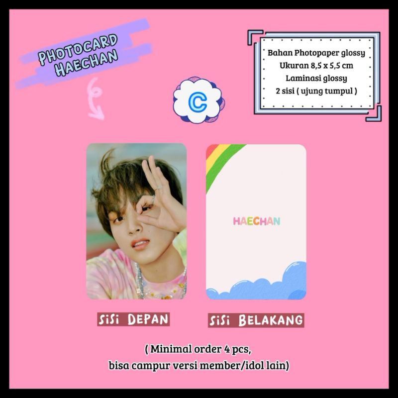 Jual Photocard Nct Haechan Photocard Unofficial Photocard Haechan Shopee Indonesia