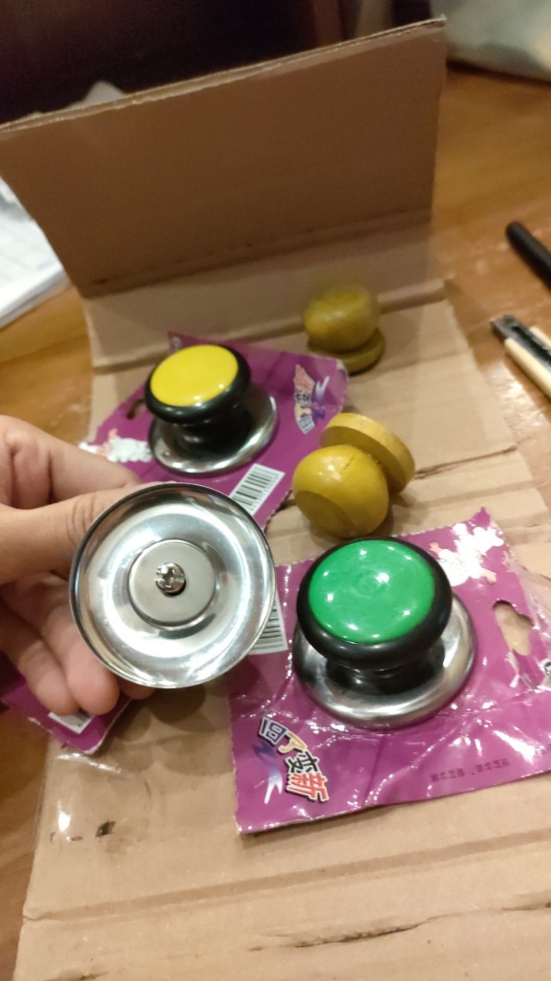 Knop Warna | Pegangan Tutup Panci | Pentol Kenop Panci