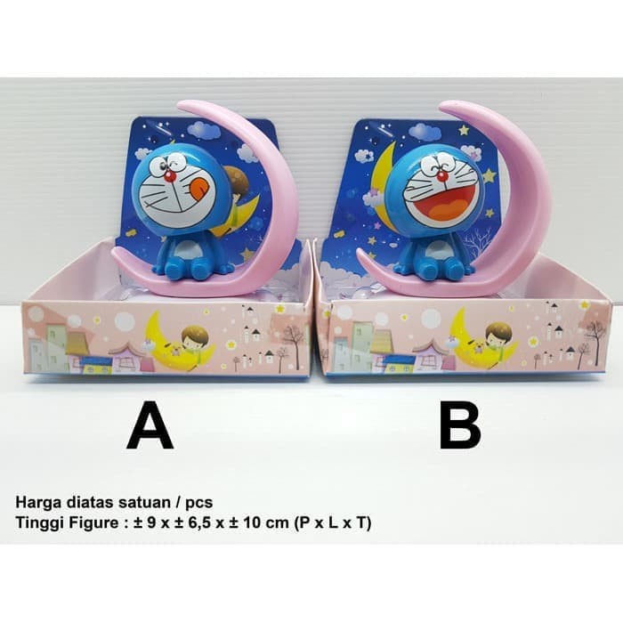 Limited! PAJANGAN DASHBOARD MOBIL DORAEMON BULAN BONEKA FIGURE MINIATUR