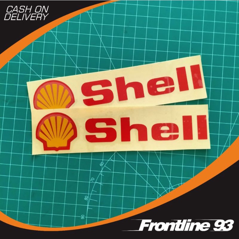 Sticker Cutting SHELL - stiker racing - stiker motor mobil helm dll