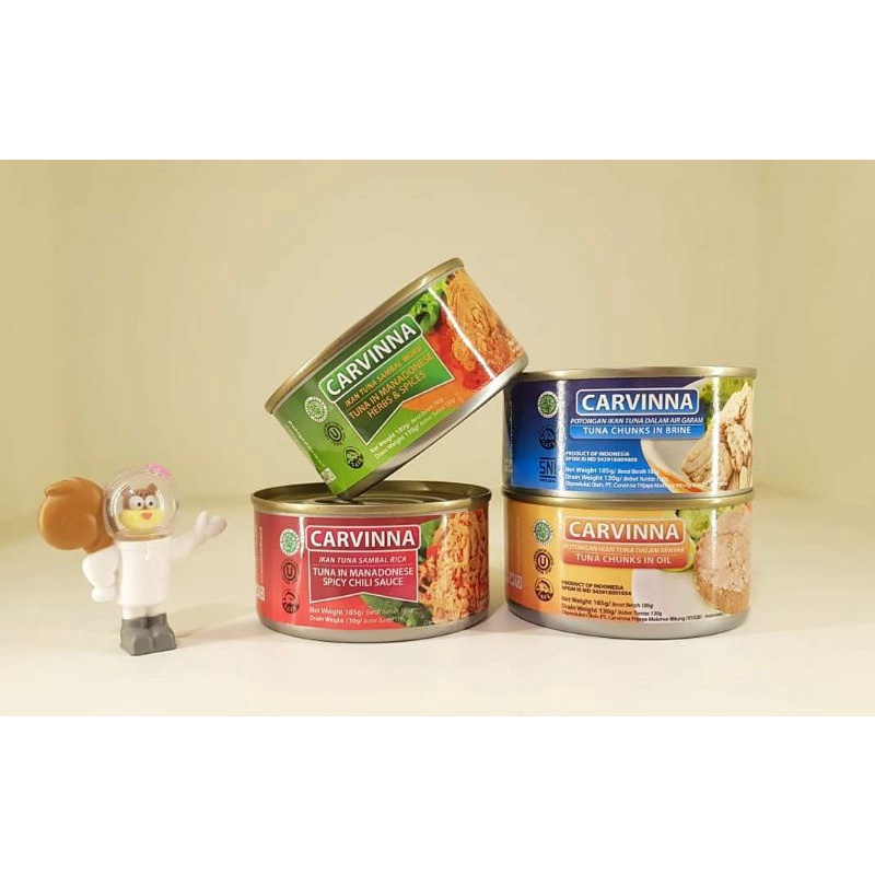 4 in 1 PACKAGE CARVINNA TUNA KALENG HIGH QUALITY