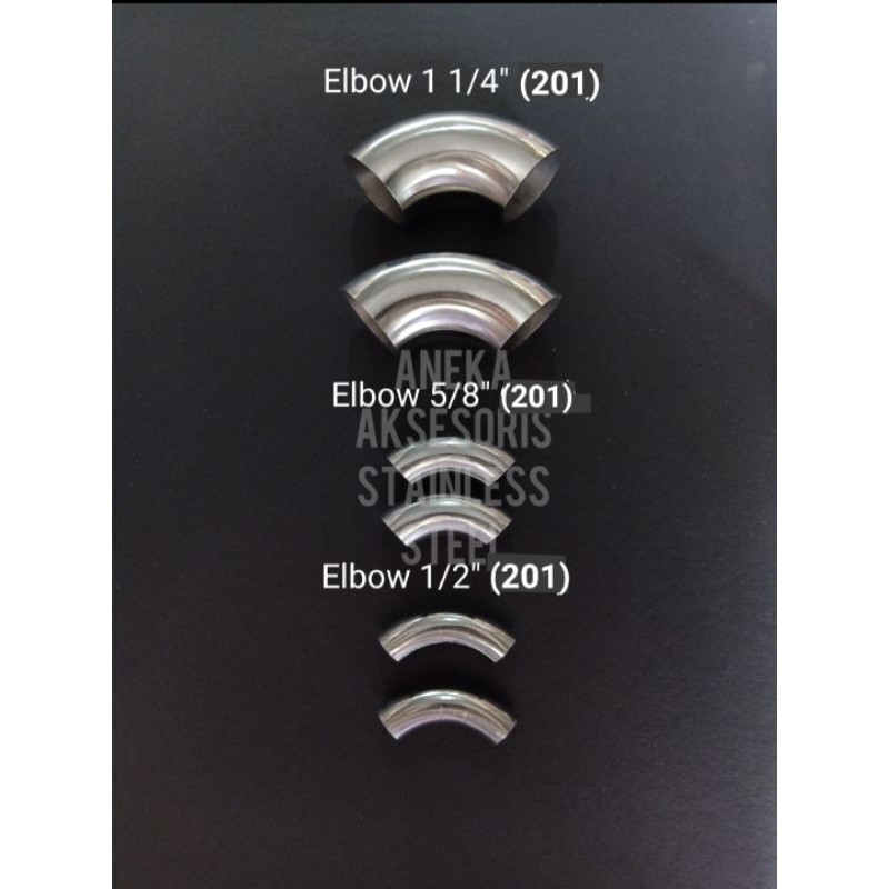 Elbow 5/8" dan 3/4" (201) Stainless Steel