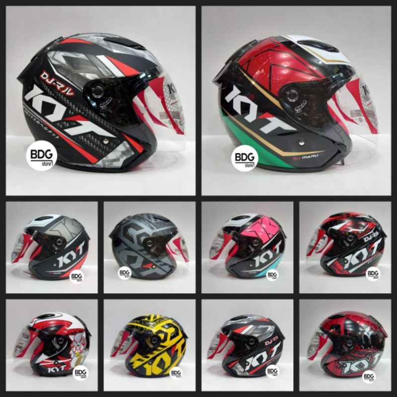 HELM KYT DJ MARU MOTIF HALF FACE