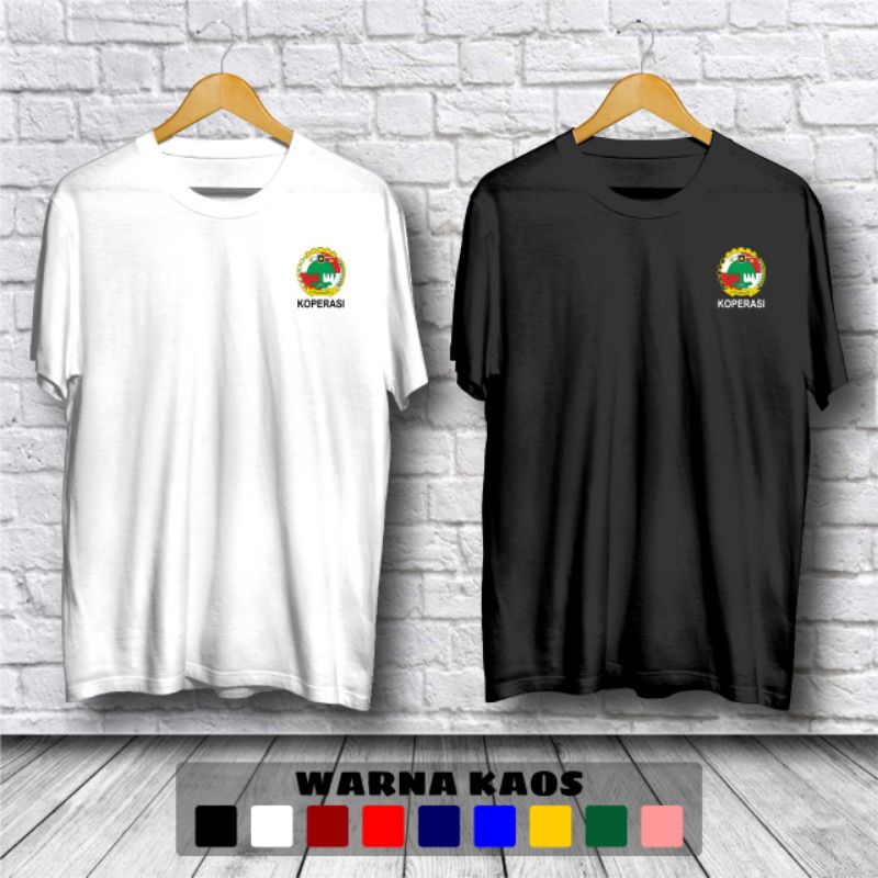 Kaos Baju Logo Koperasi Logo Kaos Pria Wanita Tshirt Premium