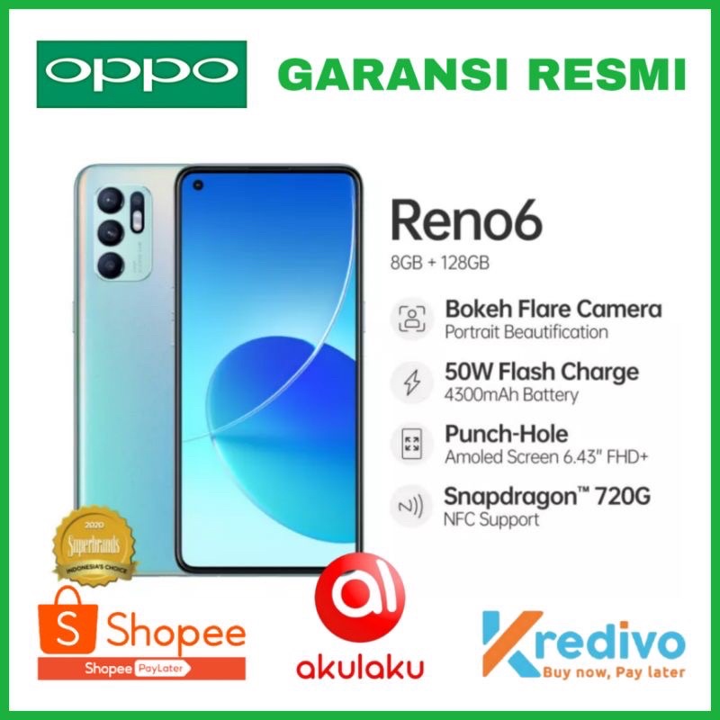 Oppo Reno 6 (4G) Ram 8/128GB