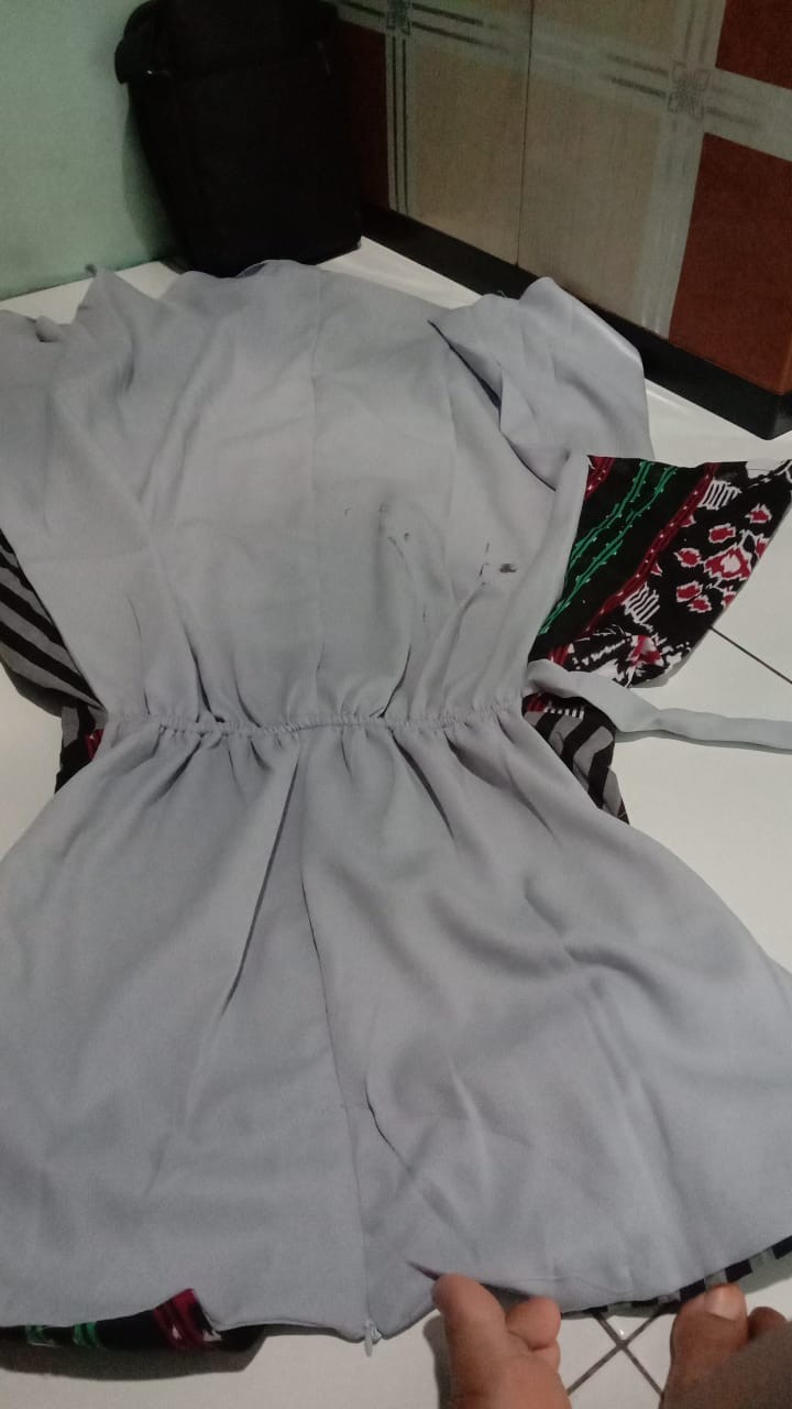 Batik Tunik Zipper Resleting Depan Bahan Katun Prima Lembut Size M, L, Xl, Xxl, Xxxl