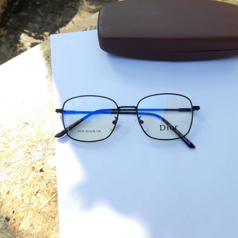 kacamata PHOTOCROMIC 6639 Kotak anti radiasi | kacamata trendy| kacamata blue chromic anti radiasi