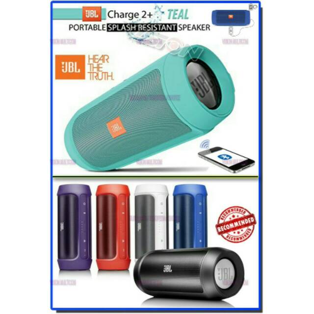 Spiker speaker jbl portable super extrabass charge 2+ wireless bluetooth salon jbl