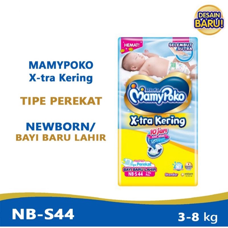 MamyPoko Xtra Kering Newborn Perekat NB-S44