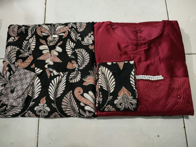 Batik Sarimbit Batik Couple Brokat Tille Kebaya Couple Tunangan Best Seller Batik Pekalongan