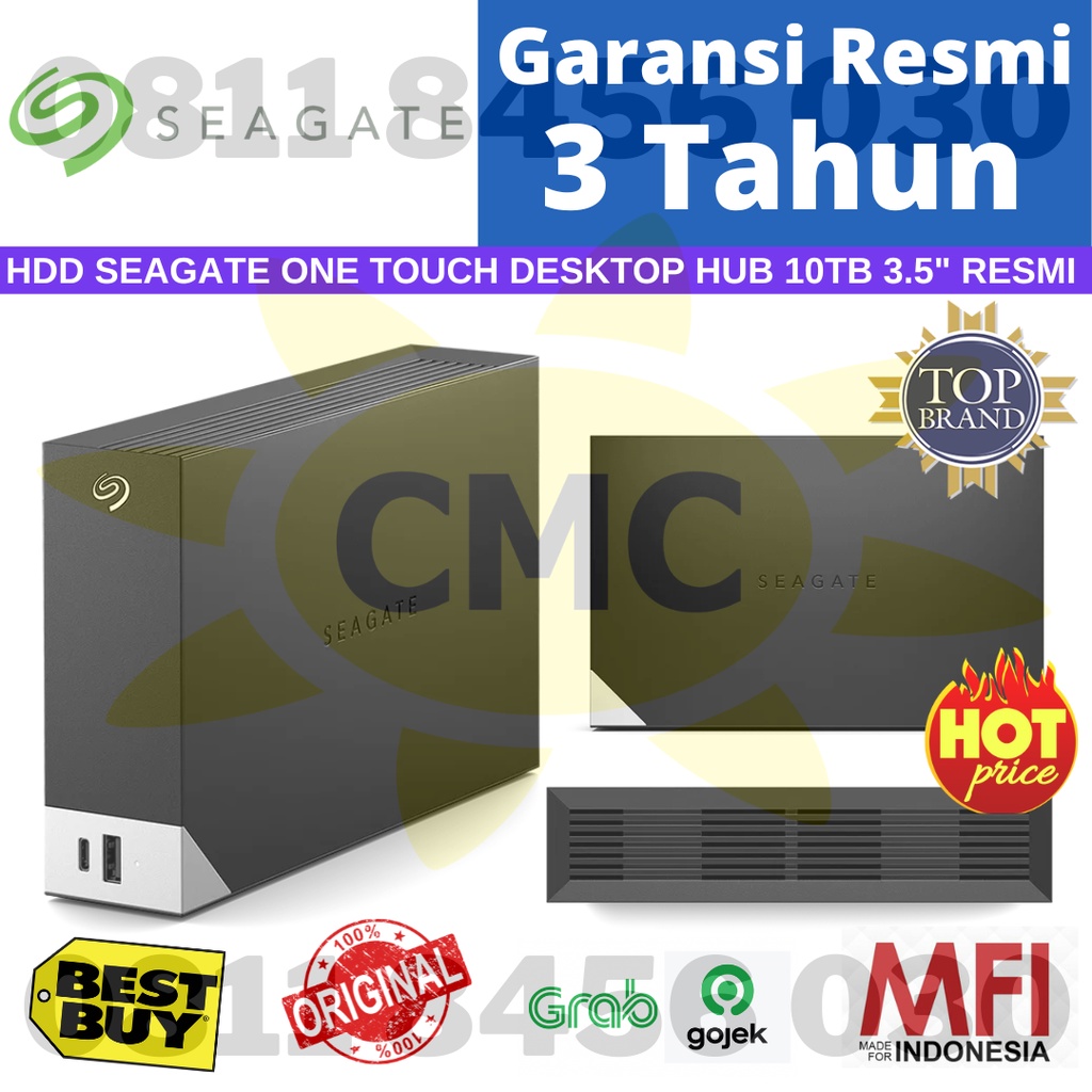 Seagate One Touch Desktop Hub HDD Hardisk Eksternal 10TB USB3.0 Resmi
