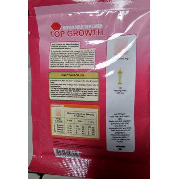 SUSU KUCING TOP GROWTH KITTEN MILK REPLACER 30GR