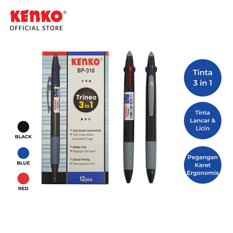 

Ballpen Trineo 3 In 1 KENKO BP-318