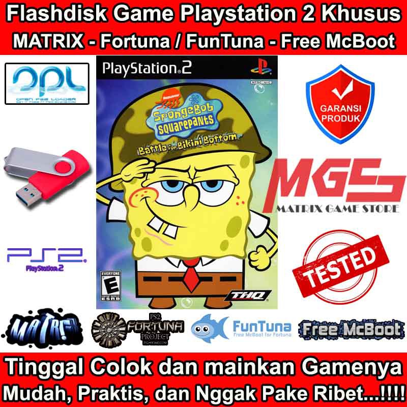 Flashdisk Game PS2 PS 2 SpongeBob SquarePants Battle for Bikini Bottom