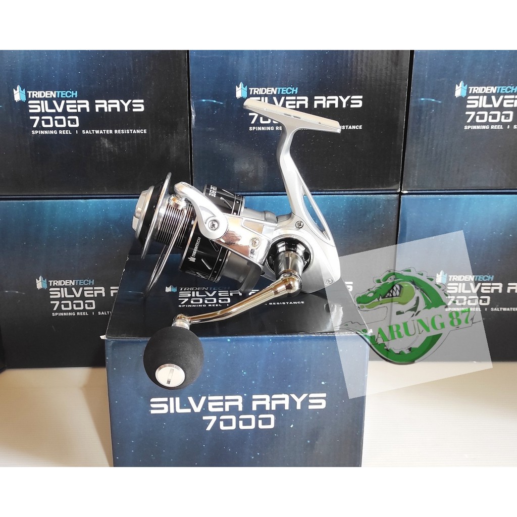 Reel Tridentech Silver Rays  3500, 5000, 6000, 7000 Saltwater Reel Laut Terlaris Reel Badak