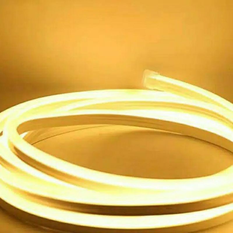 lampu neon flex led 3 meter 220 VOLT selang flexible sign strip + soket